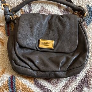 Marc by Marc Jacobs Classic Pebbled Leather Shoulder Bag - Dark grey